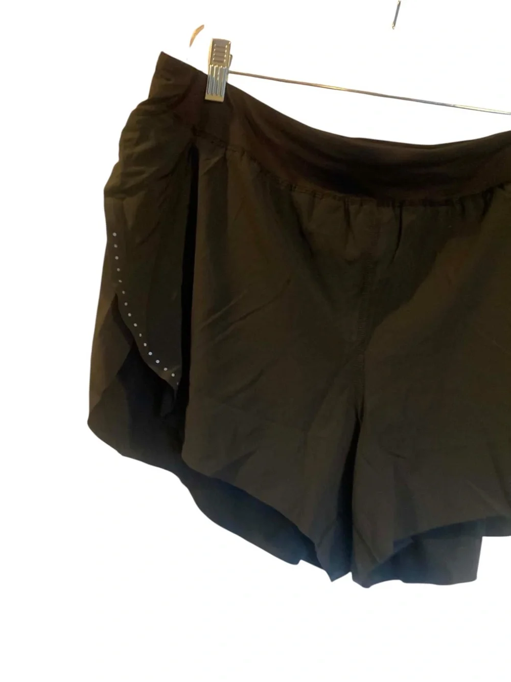 NWT Lululemon Fast and Free High-Rise Split Short 3” BLACK Size XL